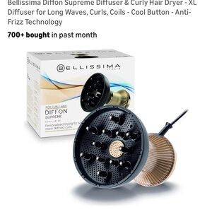 Bellissima Diffon Supreme Hair Diffuser - Black and Gold